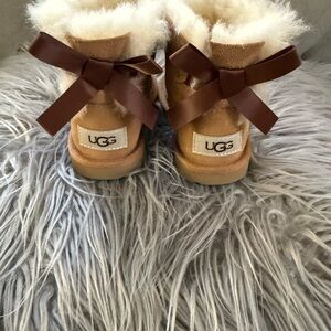 UGG Kids Boots with Tan and Brown Accents